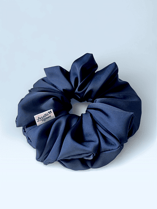 Scrunchie Simple Azul Marino