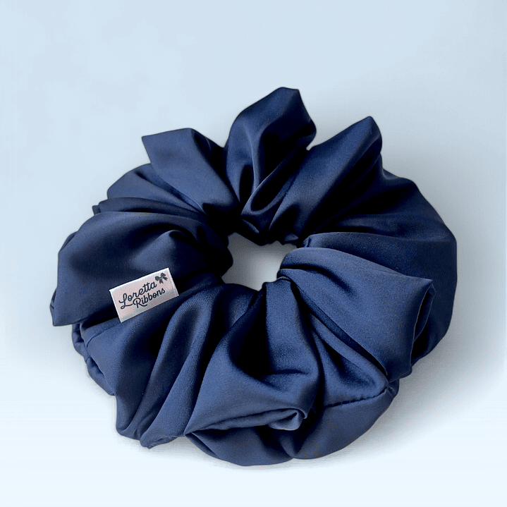 Scrunchie Simple Azul Marino 1