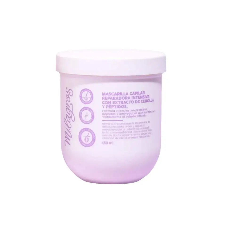 Mascarilla crecimiento de cebolla y péptidos Milagros 1