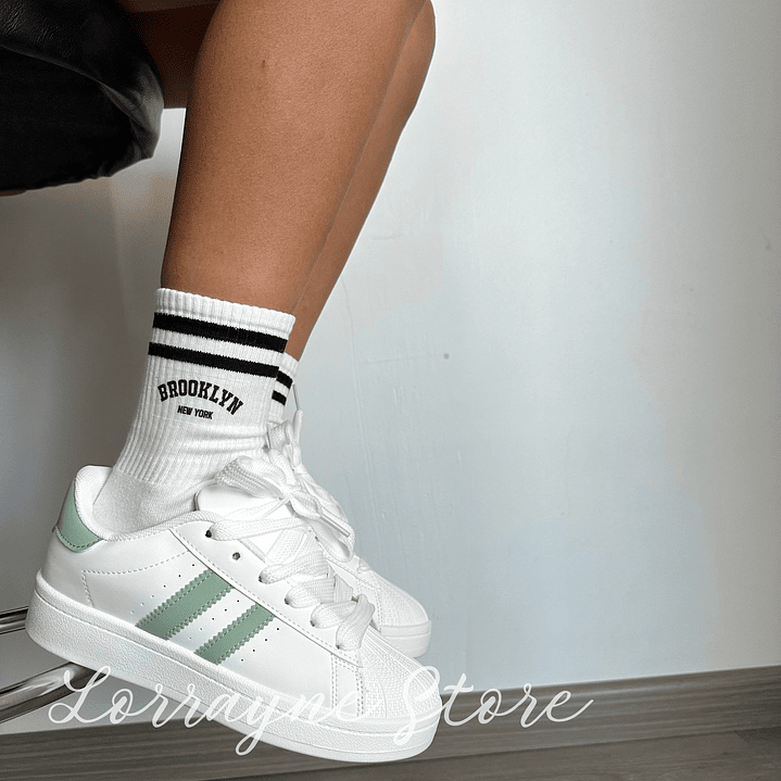 Zapatilla Lucca - Blanco / Verde 1