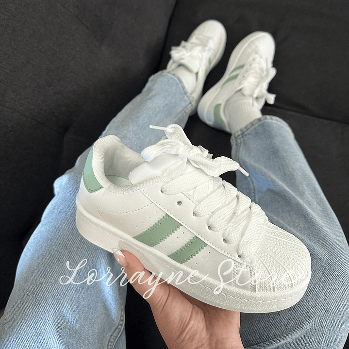 Zapatilla Lucca - Blanco / Verde 2