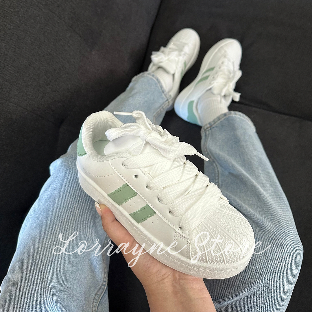 Zapatilla Lucca - Blanco / Verde 3