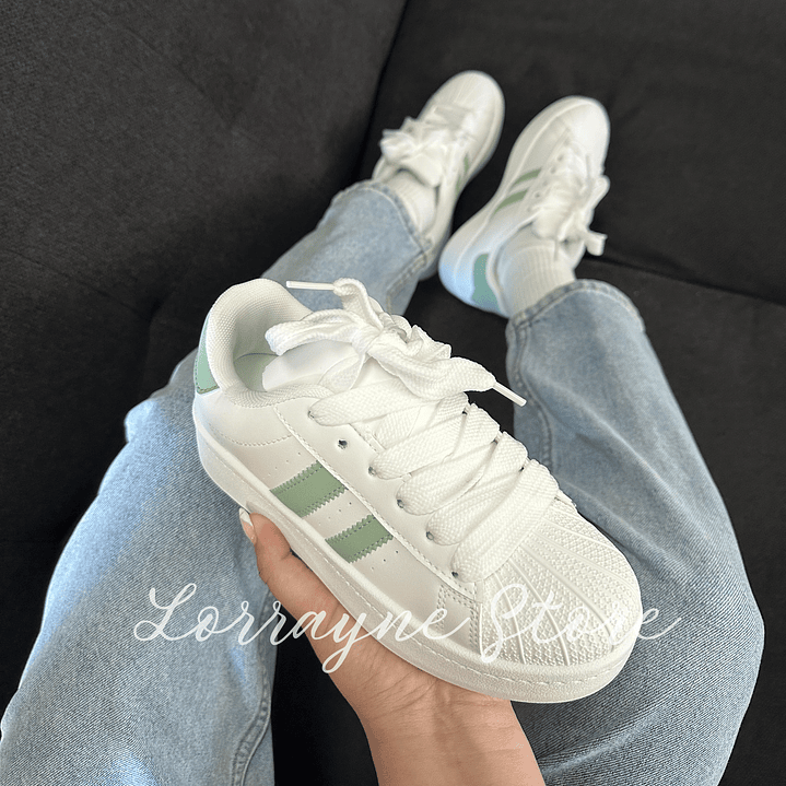 Zapatilla Lucca - Blanco / Verde 3