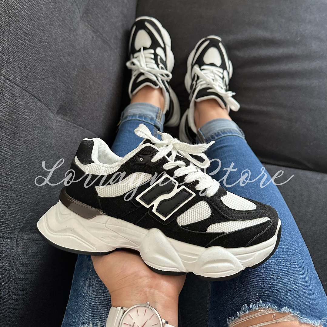 Zapatilla Suecia - Black/White 1