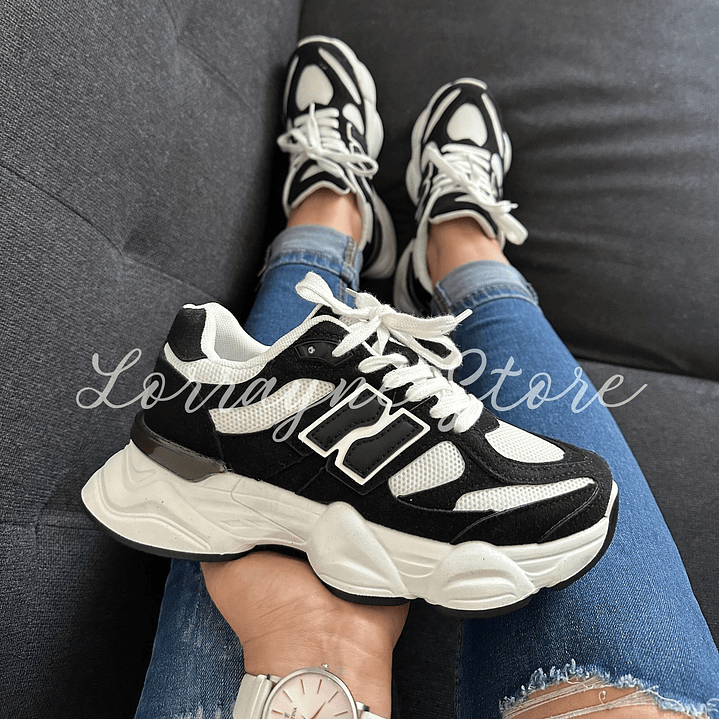 Zapatilla Suecia - Black/White 1