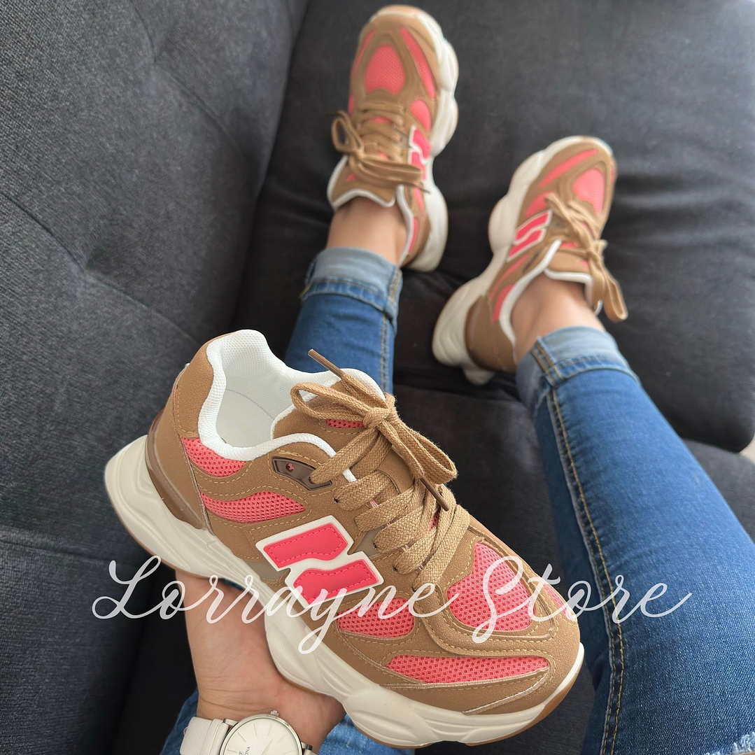 Zapatilla Suecia - Brown/Pink 3