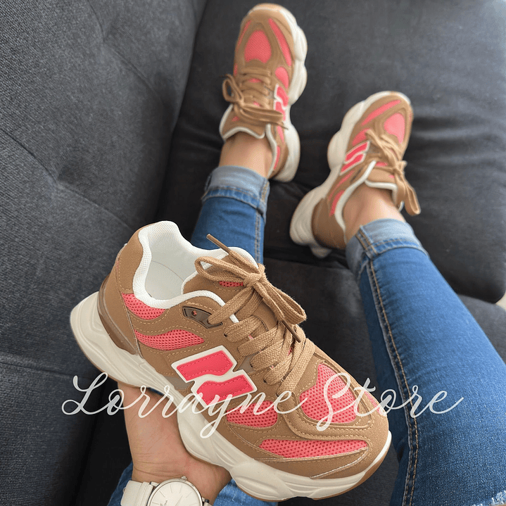 Zapatilla Suecia - Brown/Pink 3