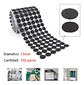 Velcros Autoadhesivos 15mm /102 Pares Circulares - Miniatura 3
