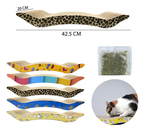 Rascador De Carton Para Gato Forma De W