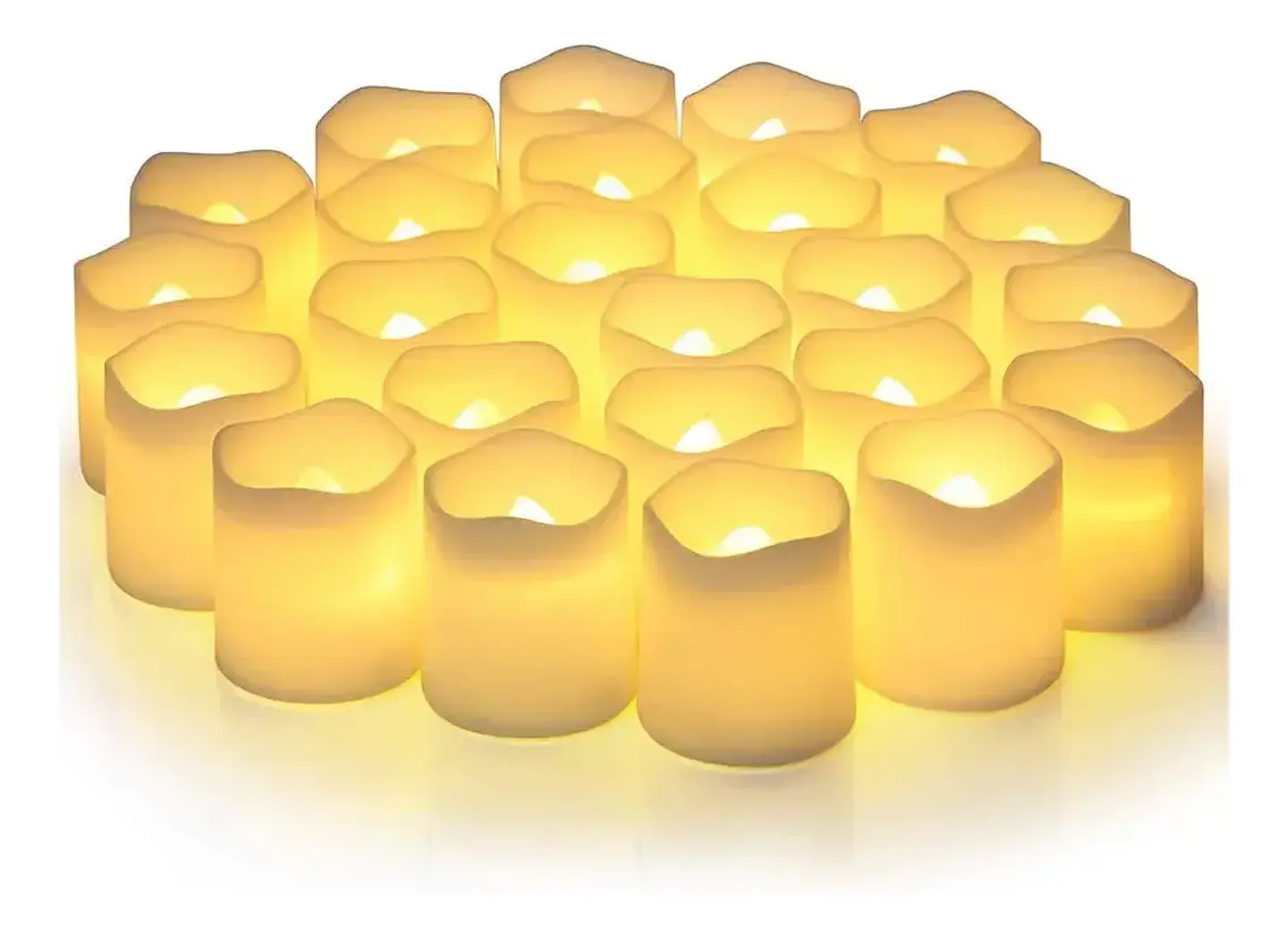 24 Velas Eléctricas Led Impermeables Sin Llama Fiesta Luces 1