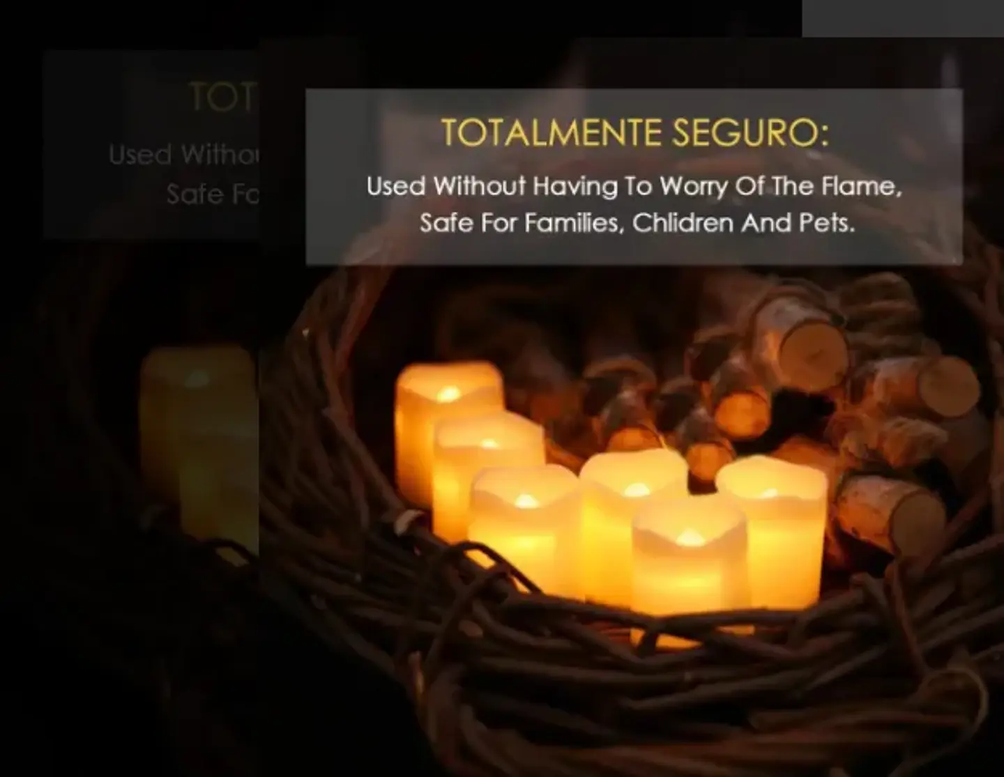 24 Velas Eléctricas Led Impermeables Sin Llama Fiesta Luces 2