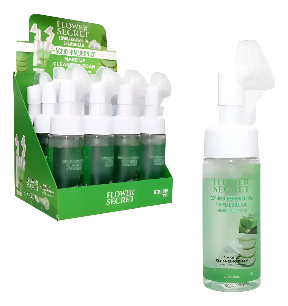 Espuma Removedora De Maquillaje Con Acido Hialuronico y aloe vera 120ml 1