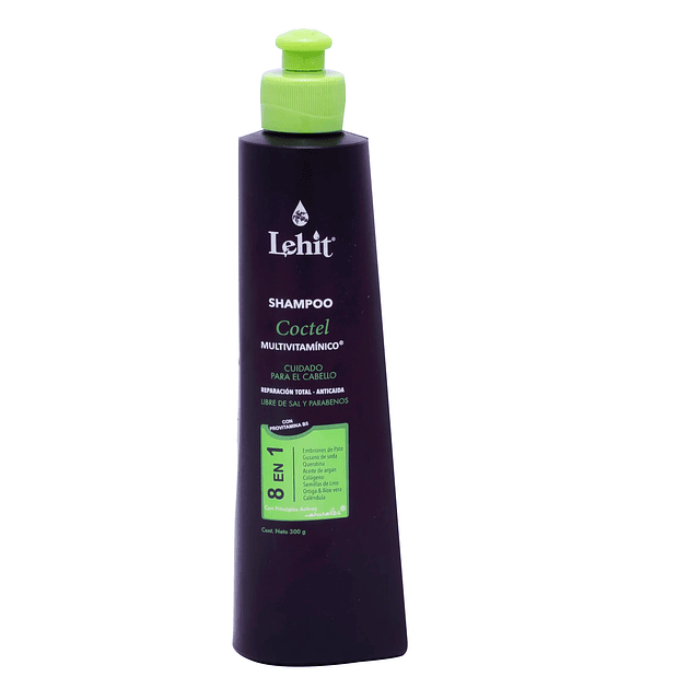 Lehit Shampoo Coctel 8 en 1 libre de sal