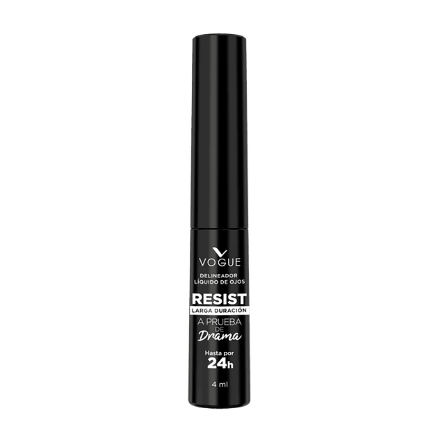 Vogue Delineador Liquido Resist, Tono Negro 