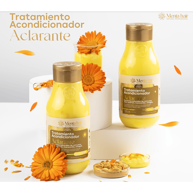 Menta Hair Tratamiento Acondicionador Aclarante x 550 ml 