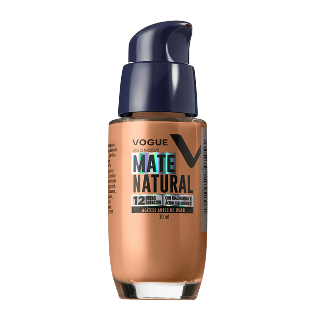 Vogue Base Liquida MATENATURAL 12h: Canela 