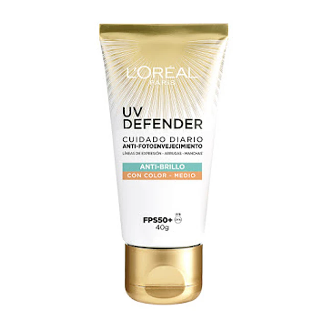L´oréal UV Defender 12H Anti Brillo Con Color FPS 50