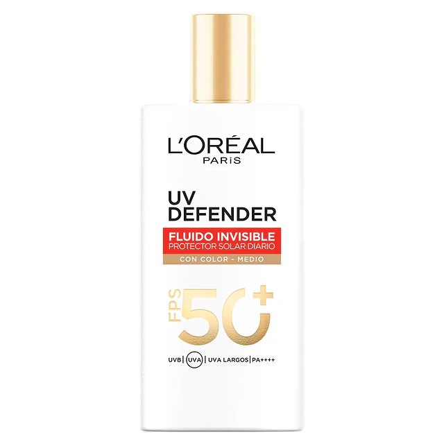 L´oreal UV Defender Fluido con Color Medio 