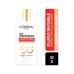 L´oreal UV Defender Fluido con Color claro 