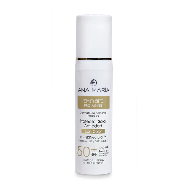 Skin Art Protector Solar Antiedad Con Color 