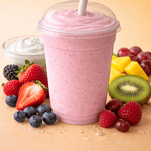 Fruta con Yogurt Griego