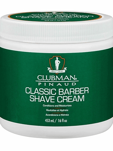 CLUBMAN CLASSIC  BARBER SHAVE CREAM 16 Oz / 453 ml