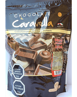 Chocolate Sucedáneo Leche Caravella para Moldeo 1 Kg.