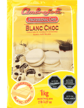Chocolate Sucedáneo Blanco Ambrosoli Blanc Choc para Moldeo 1 Kg.