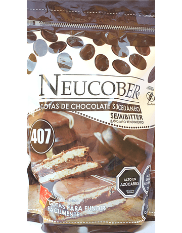 Chocolate Sucedáneo Semibitter Neucober para Bañar 1 Kg.