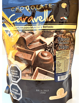 Chocolate Sucedáneo Semi Amargo Caravella para Moldeo 1 Kg.