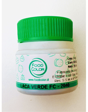 Colorante Laca Verde 20 Gr.