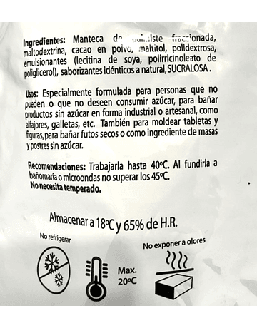 Chocolate Sucedáneo Sin Azúcar Neucober 1 Kg.