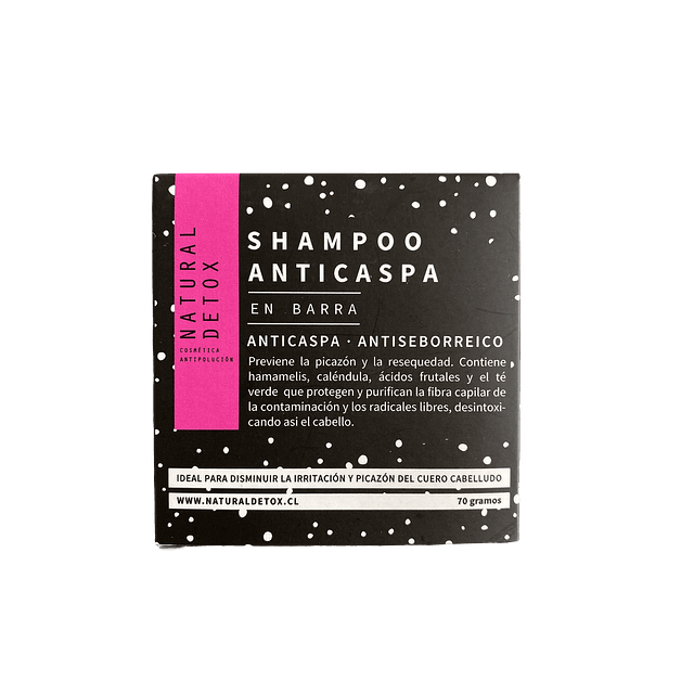 Natural Detox - Shampoo Anticaspa en Barra