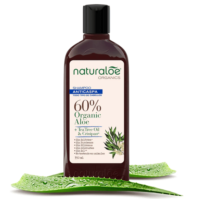 Naturaloe - Shampoo Anticaspa con Aloe & Aceite de Tea Tree
