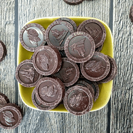 Monedas de Chocolate Bitter 60% Sin Azúcar 