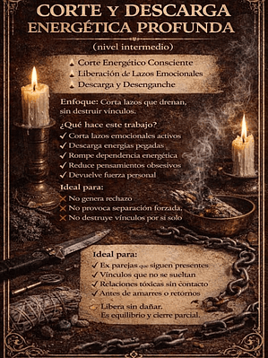 Corte y descarga energetica profunda