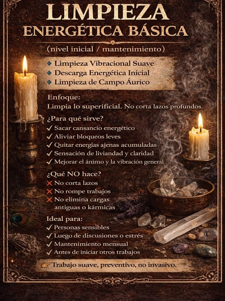 Limpieza energetica basica 1