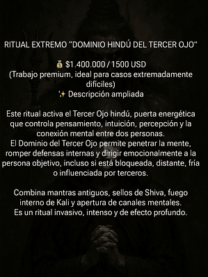 DOMINIO HINDÚ DEL TERCER OJO 