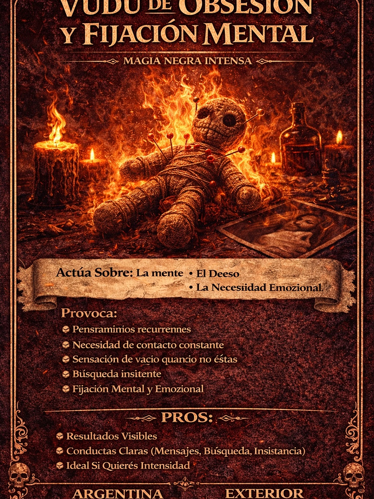 VUDU DE OBSESIÓN Y FIJACIÓN MENTAL 1