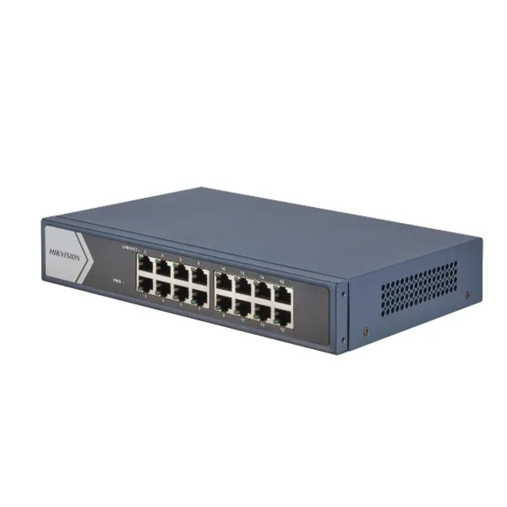 Switch Gigabit 16 Puertos Hikvision DS-3E0516-E(B) Rackeable Metálico