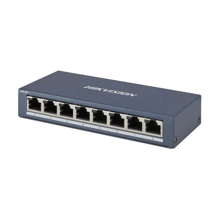 SWITCH 10/100/1000 8P DS-3E0508-E(B)/METÁLICO HIKVISION 1