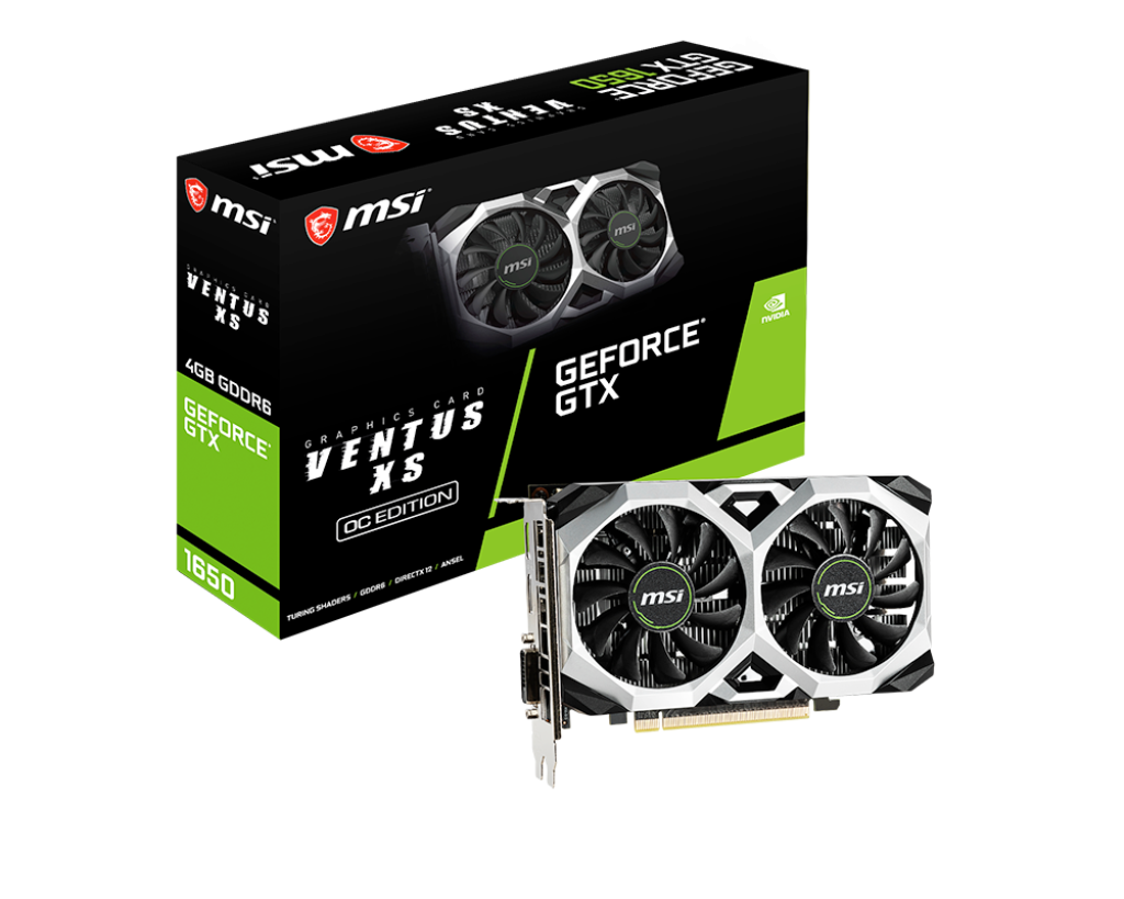 Tarjeta de Video Nvidia GeForce GTX 1650 D6 Ventus XS OC 4GB