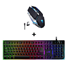 Kit Gamer Teclado Led + Mouse Inalambrico Usb Recargable 1