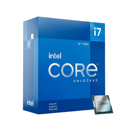 Procesador Intel® Core™ i7-12700KF, 12th Gen 3.6GHz (Hasta 5GHz), Socket LGA1700, sin Gráficas