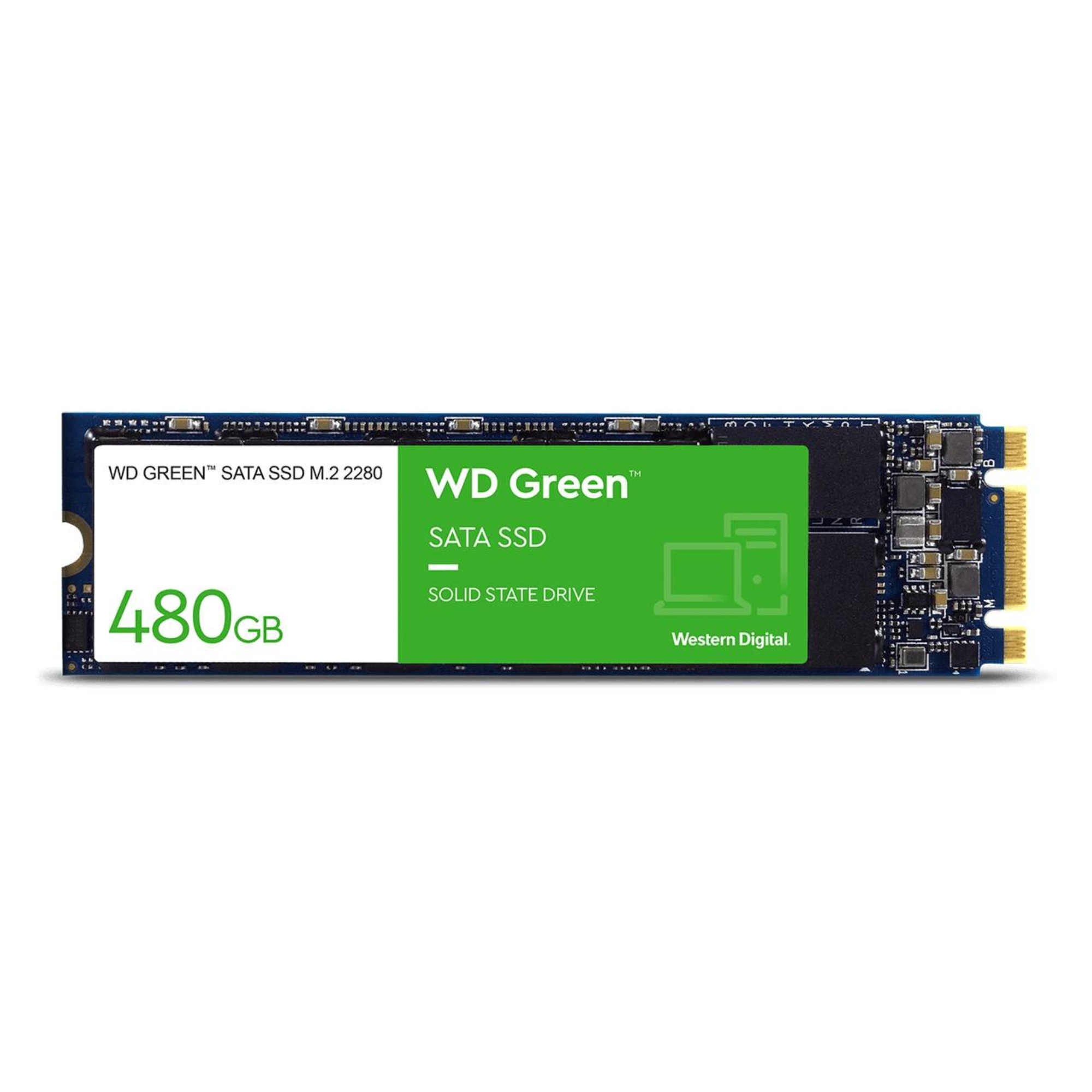 Unidad de Estado Sólido Western Digital Green, 480GB, NVME M.2, Lectura 2400MB/s Escritura 1650MB/s
