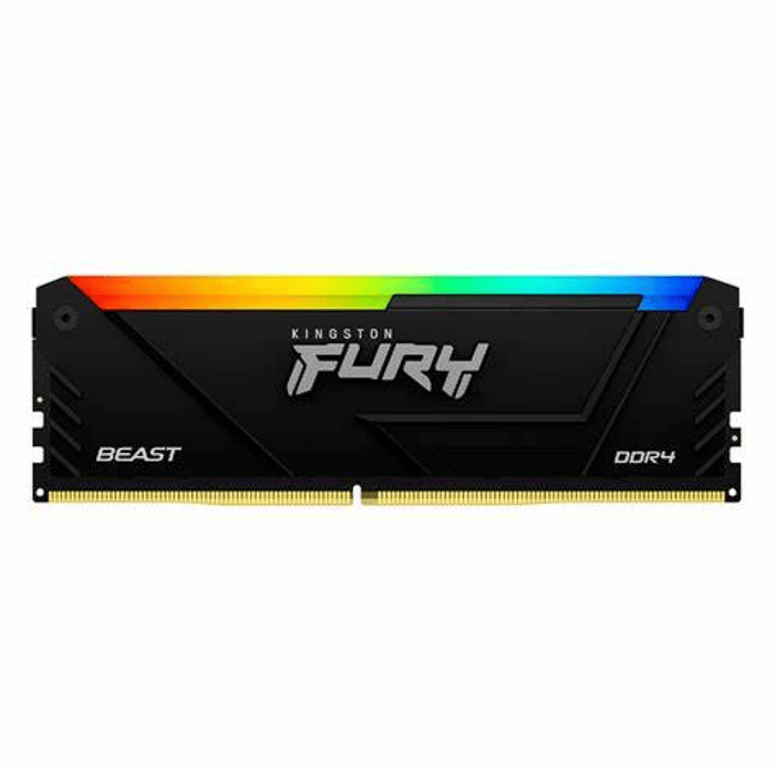 Memoria RAM DDR4 8GB 3200MT/s Kingston Fury Beast RGB, CL16, DIMM 1