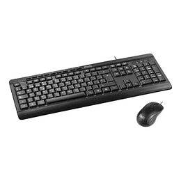 KlipX Combo teclado+mouse alambrico ESP USB