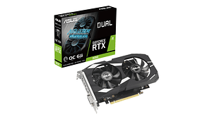 Tarjeta Gráfica ASUS Dual RTX 3050 OC 6GB GDDR6 2 Ventiladores