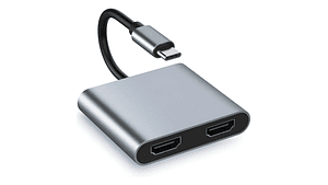 Adaptador USB-C a Doble DisplayPort 4K 20 cm HS-HUB-CTO2D – Salida Dual 4K desde tu Notebook