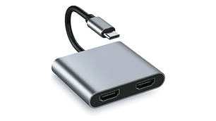 Adaptador USB-C a Doble DisplayPort 4K 20 cm HS-HUB-CTO2D – Salida Dual 4K desde tu Notebook